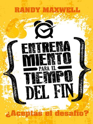 cover image of Entrenamiento para el tiempo del fin